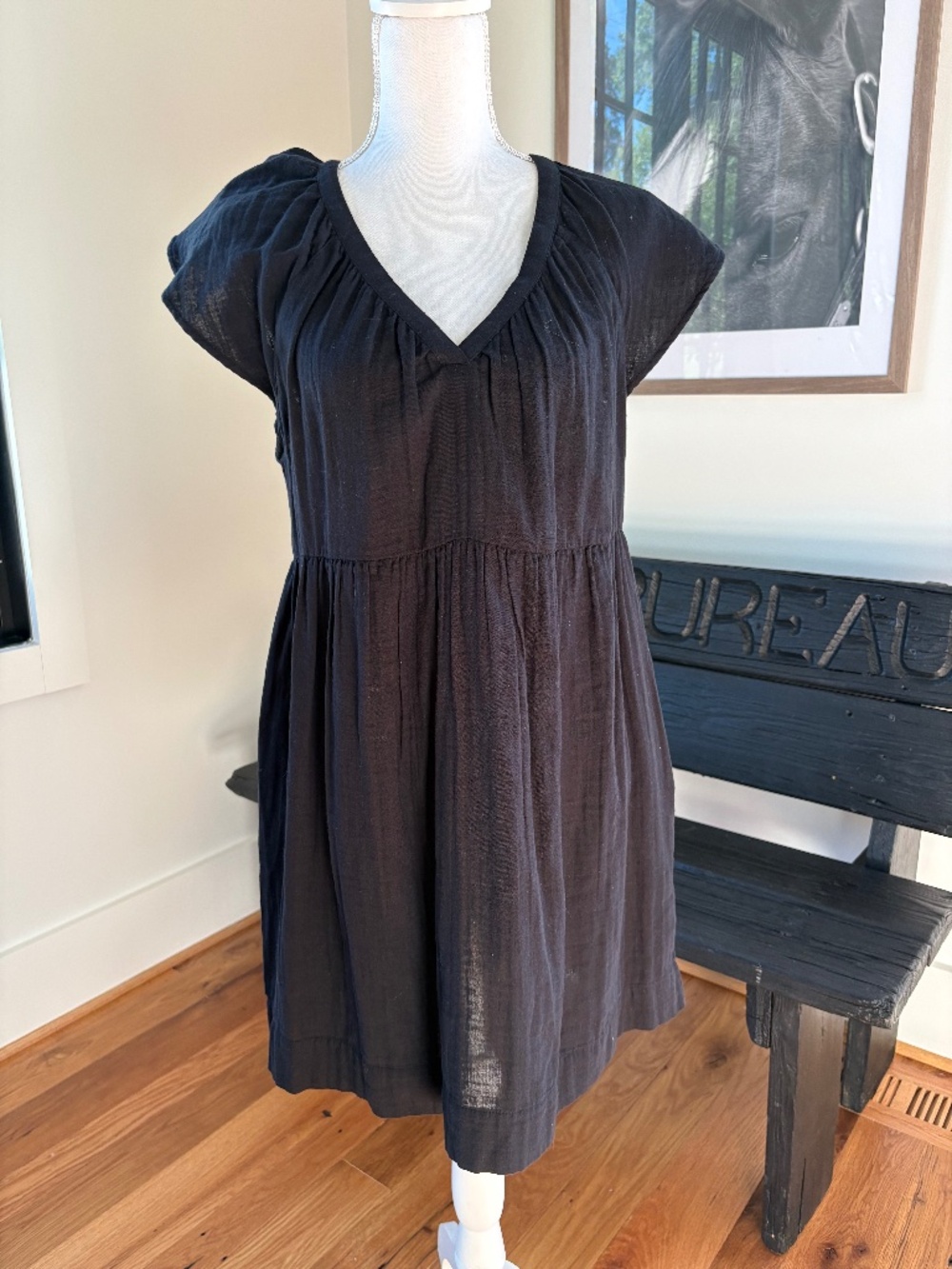Womens Black Summer Mini Dress